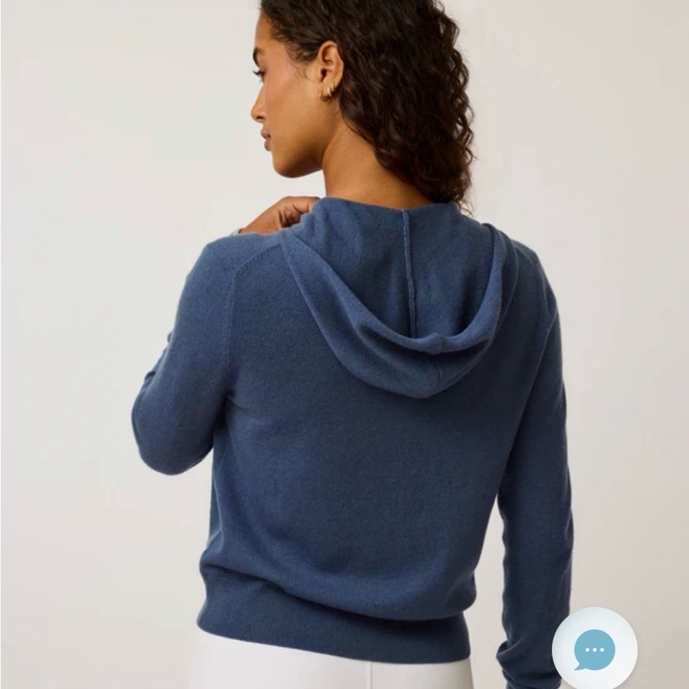 Greyson Blue Cashmere Zip Up Hoodie - Picture 2 of 8